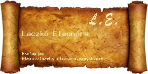 Laczkó Eleonóra névjegykártya